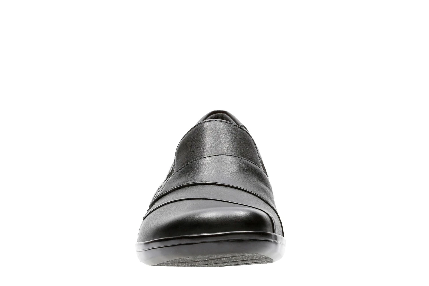 Clarks May Marigold Black Leather Slip-On Dress Loafer 5 Clarks May Marigold Black Leather Slip-On Dress Loafer - Image 3