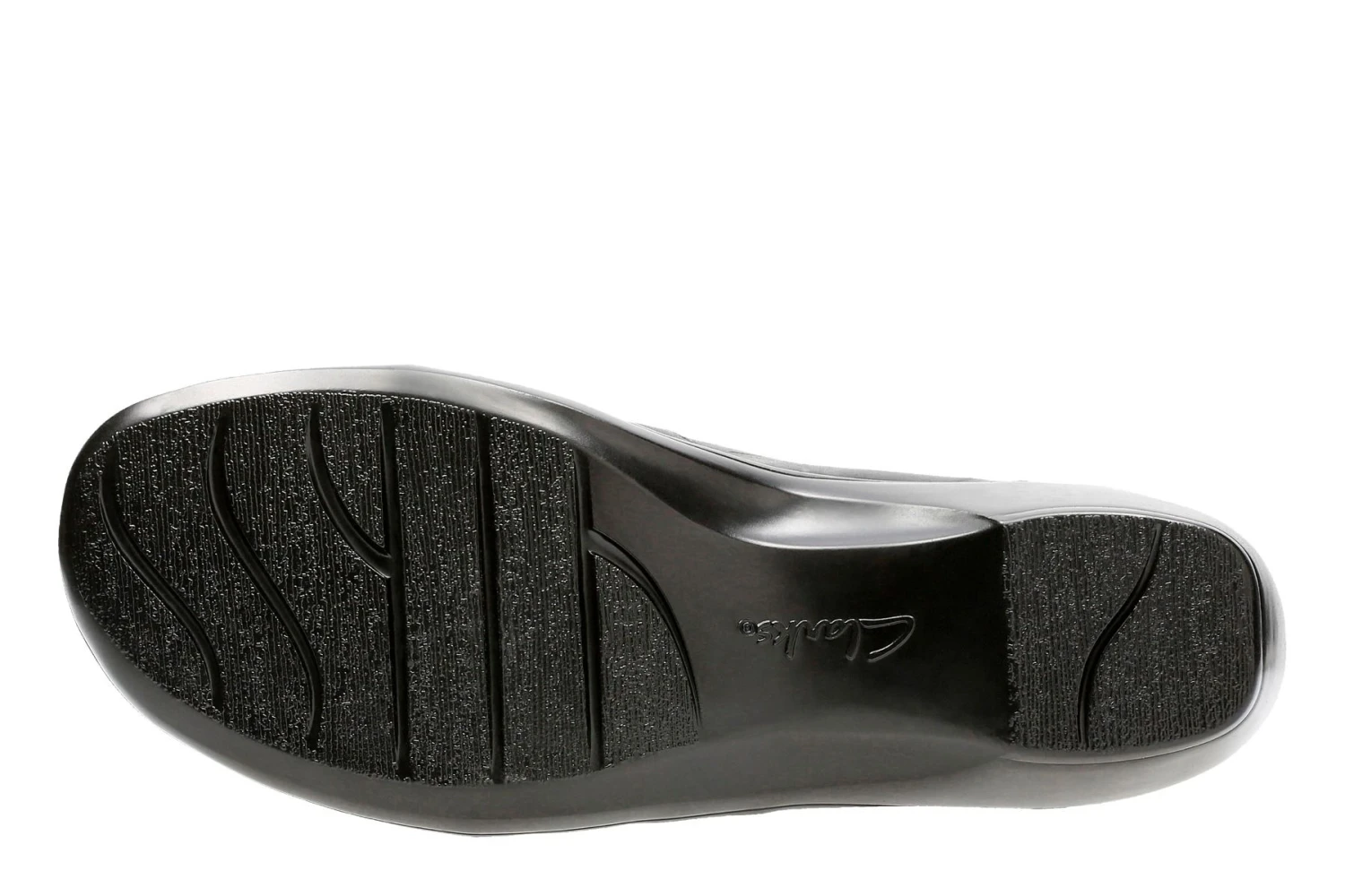 Clarks May Marigold Black Leather Slip-On Dress Loafer 8 Clarks May Marigold Black Leather Slip-On Dress Loafer - Image 6