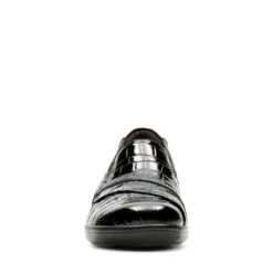 Clarks May Marigold Black Croco Slip-On Loafer 11 Clarks May Marigold Black Croco Slip-On Loafer -Wonders Shop 26122617 3