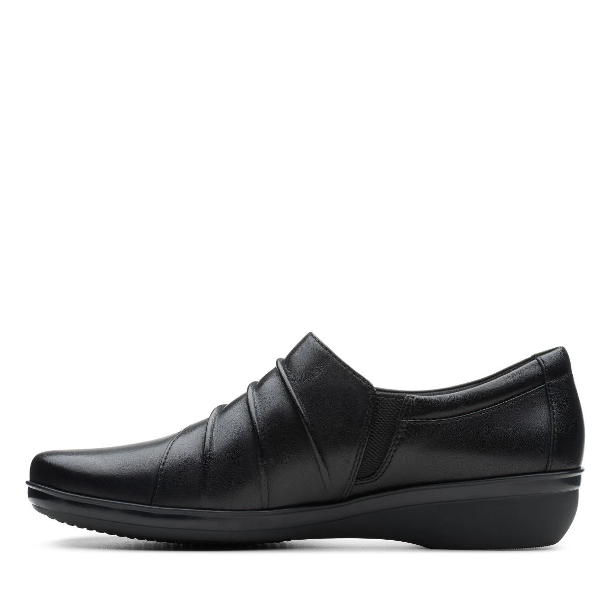 Clarks Everlay Heidi Black Leather Slip-On 5 Clarks Everlay Heidi Black Leather Slip-On - Image 3