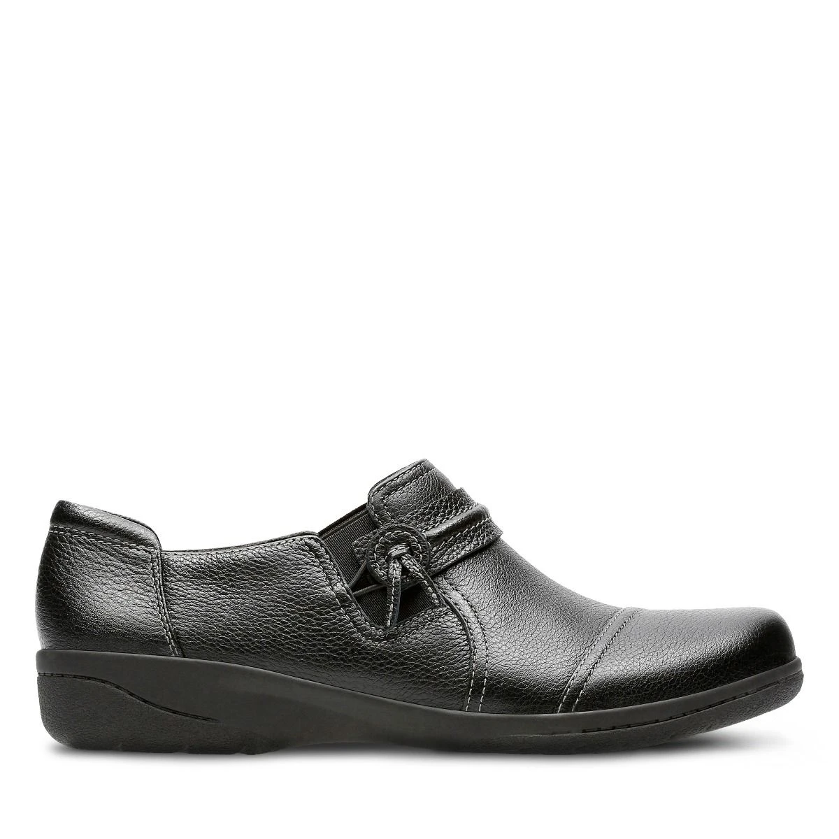 Clarks Cheyn Madi Black Leather Slip-On 4 Clarks Cheyn Madi Black Leather Slip-On - Image 2