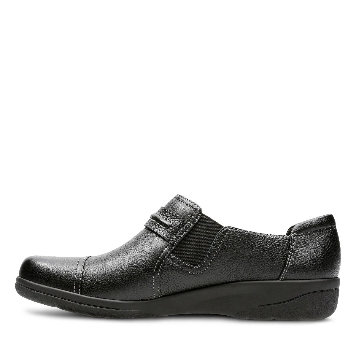 Clarks Cheyn Madi Black Leather Slip-On 5 Clarks Cheyn Madi Black Leather Slip-On - Image 3