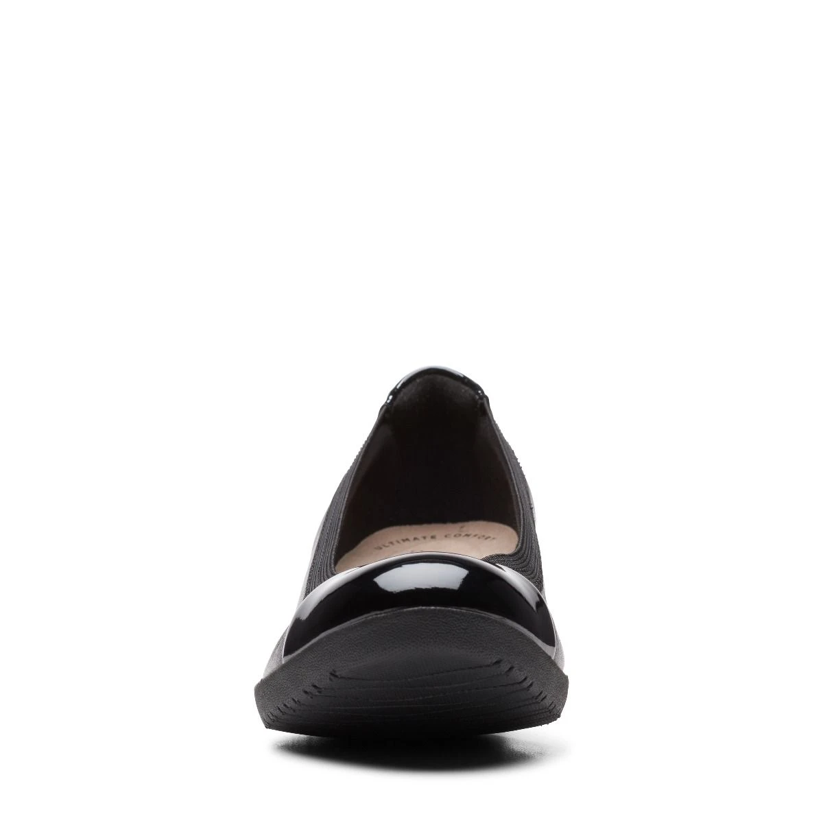 Clarks Elin Palm Black Leather Wedge Heel 5 Clarks Elin Palm Black Leather Wedge Heel - Image 3
