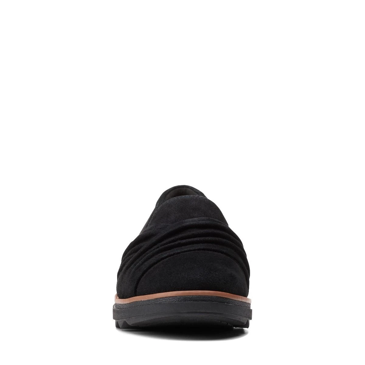 Clarks Sharon Villa Black Suede Wedge Loafer 5 Clarks Sharon Villa Black Suede Wedge Loafer - Image 3