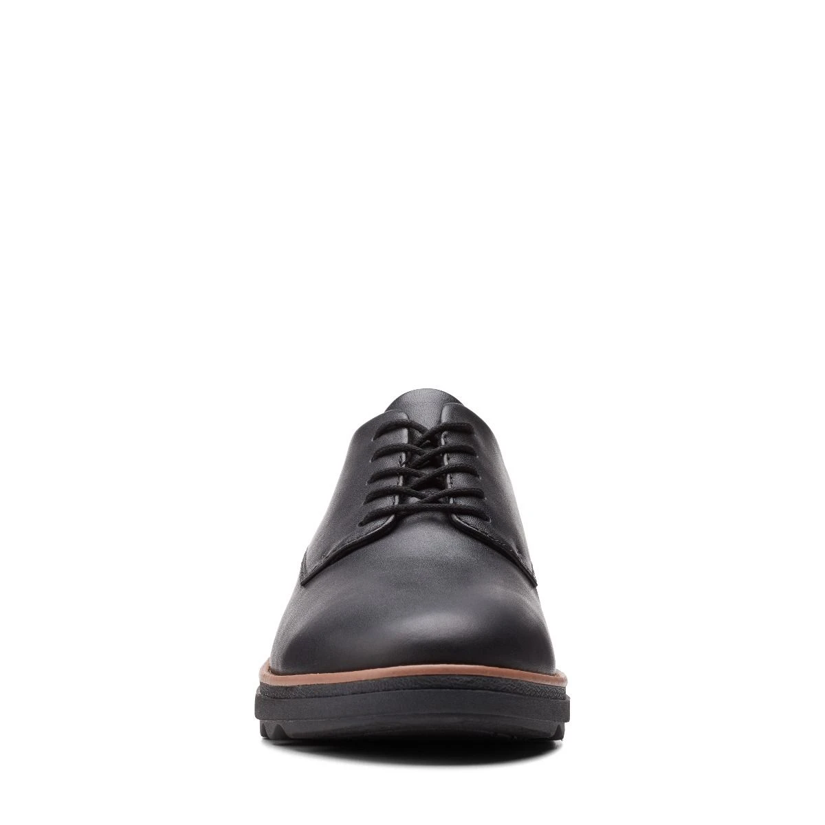 Clarks Sharon Noel Black Leather Lace-Up Wedge Oxford 4 Clarks Sharon Noel Black Leather Lace-Up Wedge Oxford - Image 2