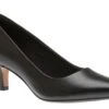 Clarks Linvale Jerica Black Leather Pump 2 Clarks Linvale Jerica Black Leather Pump -Wonders Shop CLALINVALEJ01