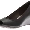 Clarks Mallory Charm Black Leather Pump 2 Clarks Mallory Charm Black Leather Pump -Wonders Shop CLAMALLORYC01