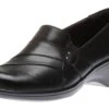 Clarks May Marigold Black Leather Slip-On Dress Loafer 1 Clarks May Marigold Black Leather Slip-On Dress Loafer -Wonders Shop CLAMAYM01