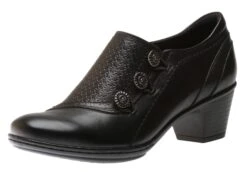 Kailyn Black High Vamp Low Heel Pump 11 Kailyn Black High Vamp Low Heel Pump -Wonders Shop COBKAILYNASO01