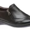 Kara Faraday Black Leather Zipper Slip-On Shoe 2 Kara Faraday Black Leather Zipper Slip-On Shoe -Wonders Shop EARFARADAY01