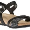 Kendra Kennedy Black Wedge Sandal 2 Kendra Kennedy Black Wedge Sandal -Wonders Shop EARKENNEDY01