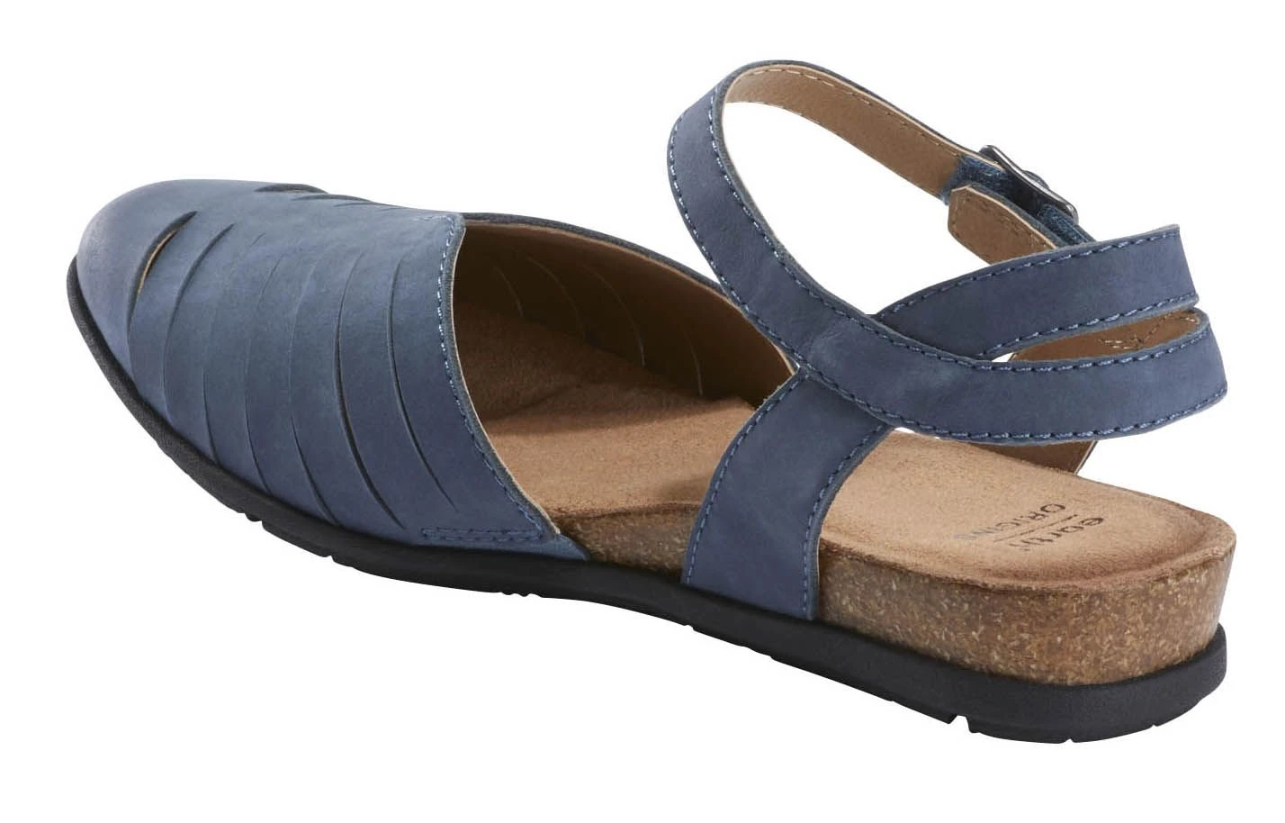 Palomos Peyton Moroccan Blue Nubuck Cork Sandal 3 Palomos Peyton Moroccan Blue Nubuck Cork Sandal - Image 2