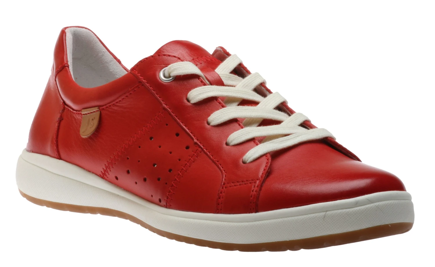 Josef Seibel Caren 01 Red Leather Lace-Up Sneaker 3 Josef Seibel Caren 01 Red Leather Lace-Up Sneaker