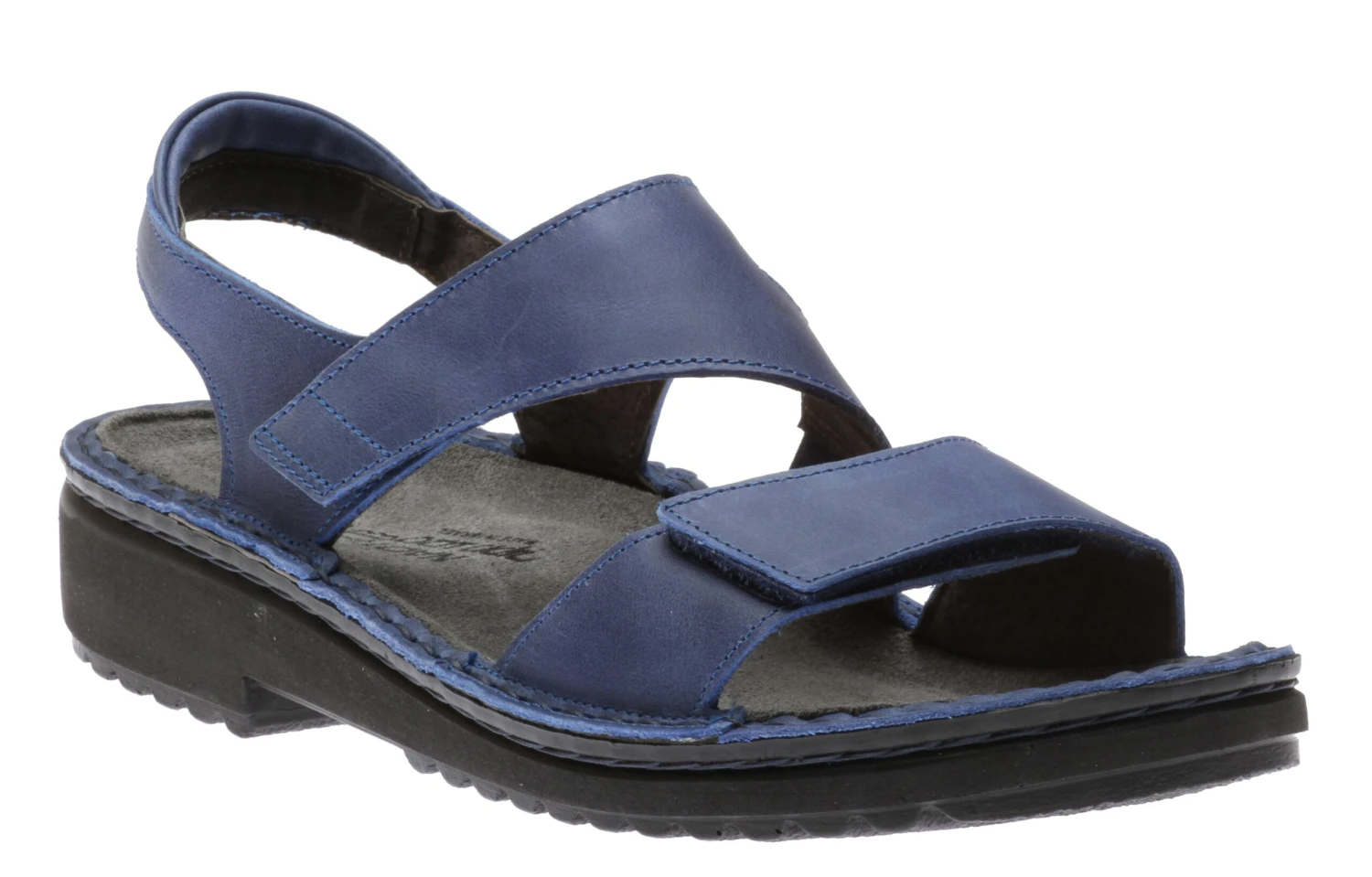 Enid Blue Leather Snadal 3 Enid Blue Leather Snadal