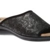 Ladies Black Silver Slide Sandal 2 Ladies Black Silver Slide Sandal -Wonders Shop POL80341701