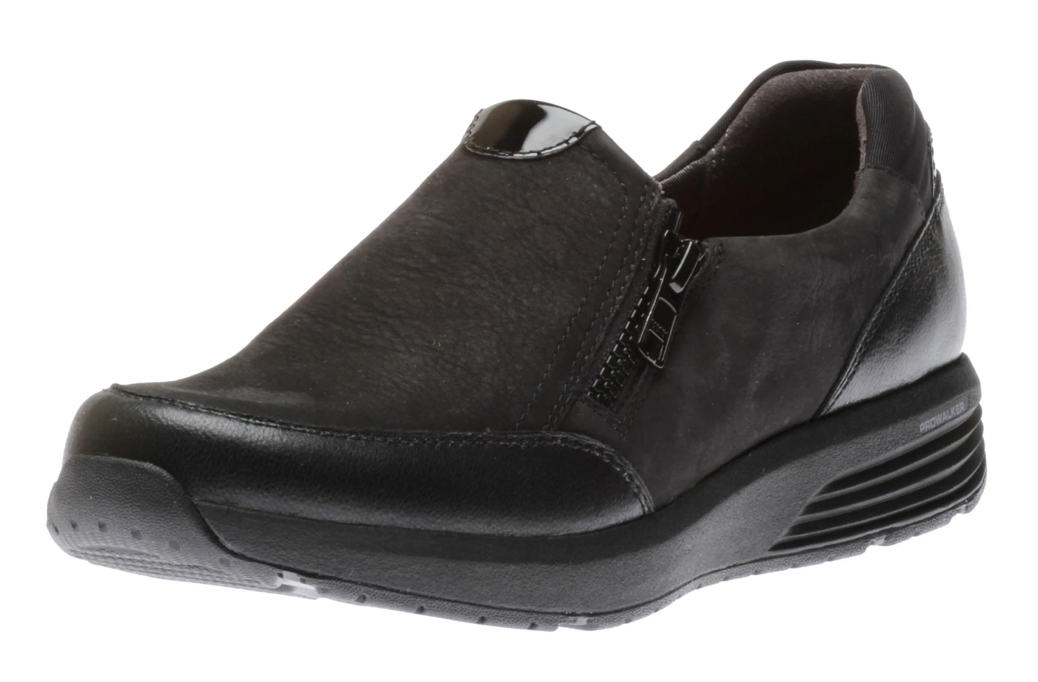 Rockport Trustride Black Side Zipper Slip-On Sneaker 3 Rockport Trustride Black Side Zipper Slip-On Sneaker