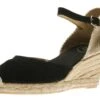 Toni Pons Lloret Black Suede Espadrille Wedge Sandal 1 Toni Pons Lloret Black Suede Espadrille Wedge Sandal -Wonders Shop TONLLORET21