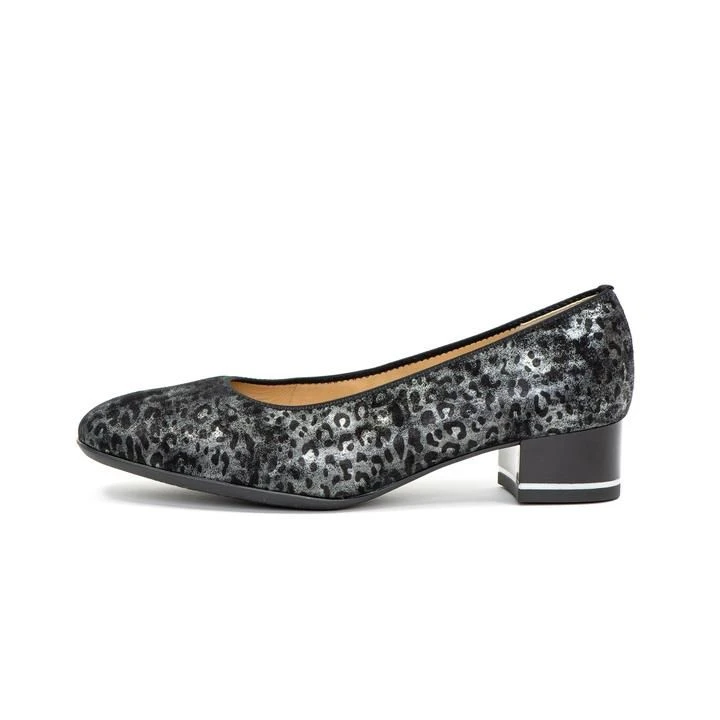 Ara Gabrielle Black & Silver Animal Print Pump 7 Ara Gabrielle Black & Silver Animal Print Pump - Image 5
