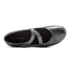 Portia Black Mary Jane Low Heel 8 Portia Black Mary Jane Low Heel -Wonders Shop arvportia01c