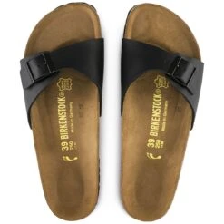 Birkenstock Madrid Birko-Flor Black Slide Sandal 11 Birkenstock Madrid Birko-Flor Black Slide Sandal -Wonders Shop birmadrid01b