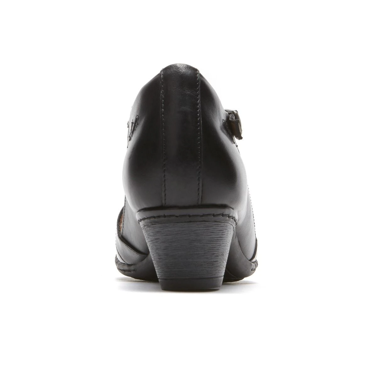 Angelina Black T-Strap Low Heel 6 Angelina Black T-Strap Low Heel - Image 4