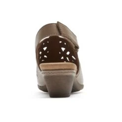 Abbott High Vamp Khaki Slingback Sandal -Wonders Shop cbd37kh ls