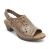 Abbott High Vamp Khaki Slingback Sandal -Wonders Shop cbd37kh main