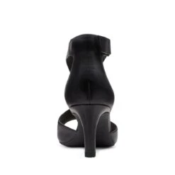 Clarks Alice Flame Black Leather Heeled Sandal 10 Clarks Alice Flame Black Leather Heeled Sandal -Wonders Shop claaliceflame01c