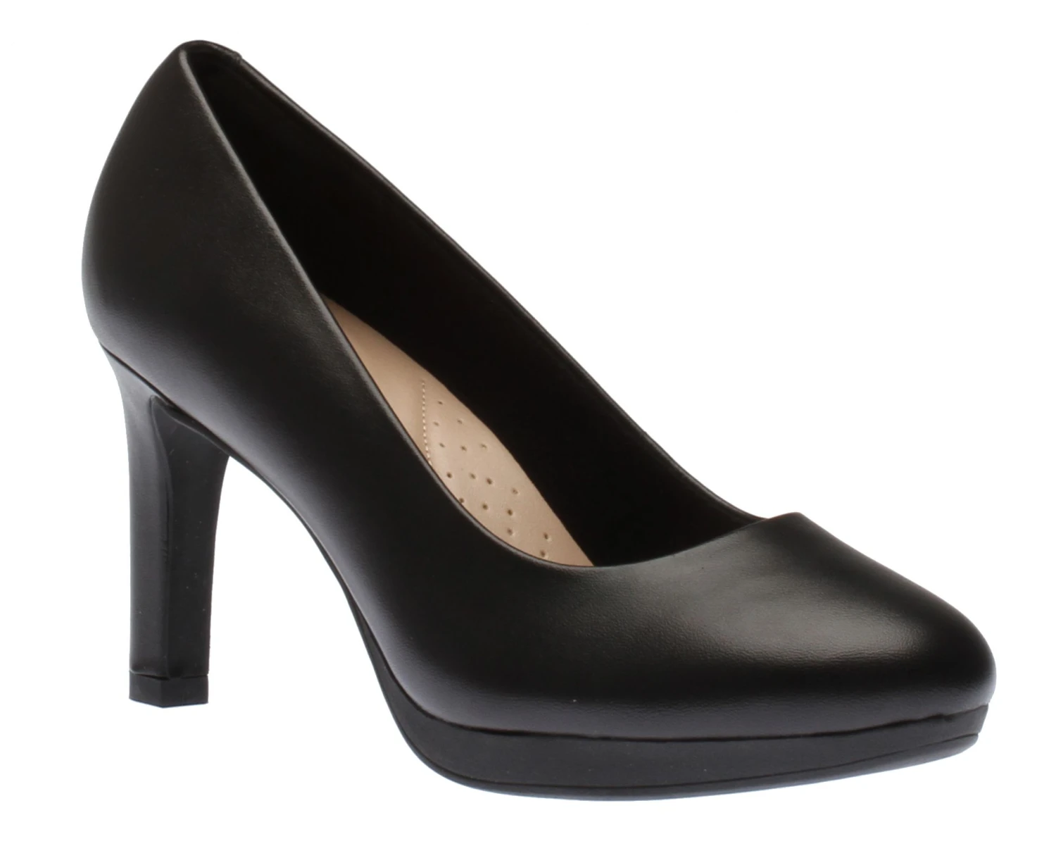 Clarks Ambyr Joy Black Leather Dress Pump 3 Clarks Ambyr Joy Black Leather Dress Pump