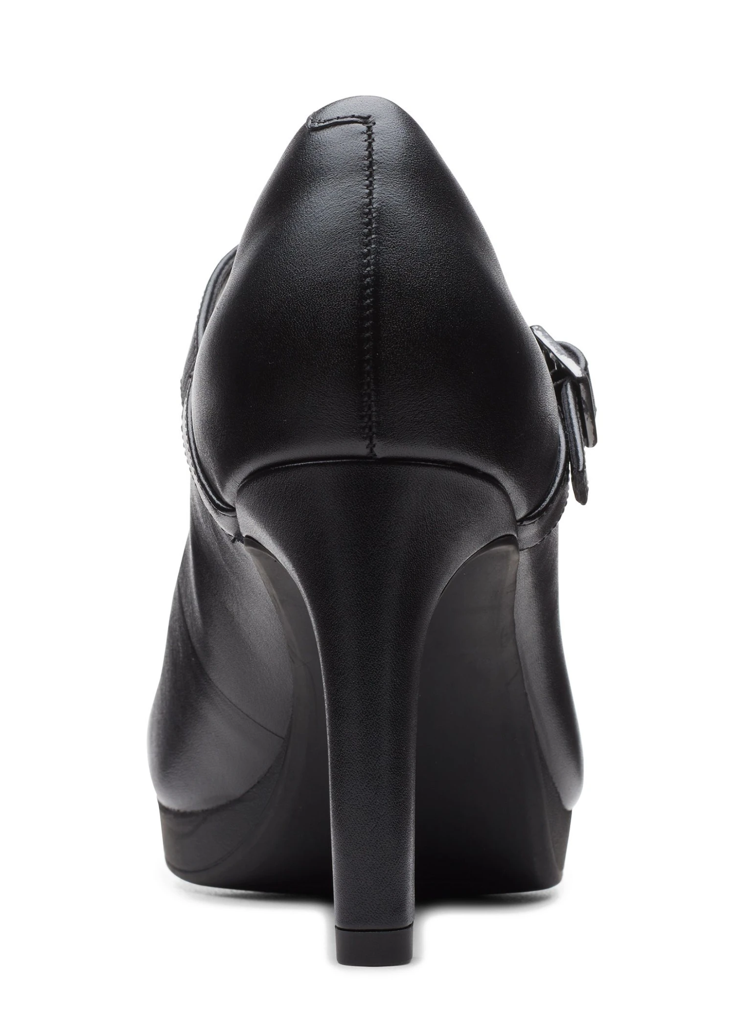 Clarks Ambyr Shine Black Leather Mary Jane Heel Pump 5 Clarks Ambyr Shine Black Leather Mary Jane Heel Pump - Image 3
