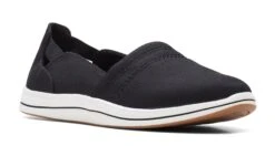 Clarks Breeze Step Black Slip-On Canvas Sneaker