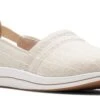 Clarks Breeze Step Beige Canvas Slip-On Sneaker 1 Clarks Breeze Step Beige Canvas Slip-On Sneaker -Wonders Shop clabreezestep08
