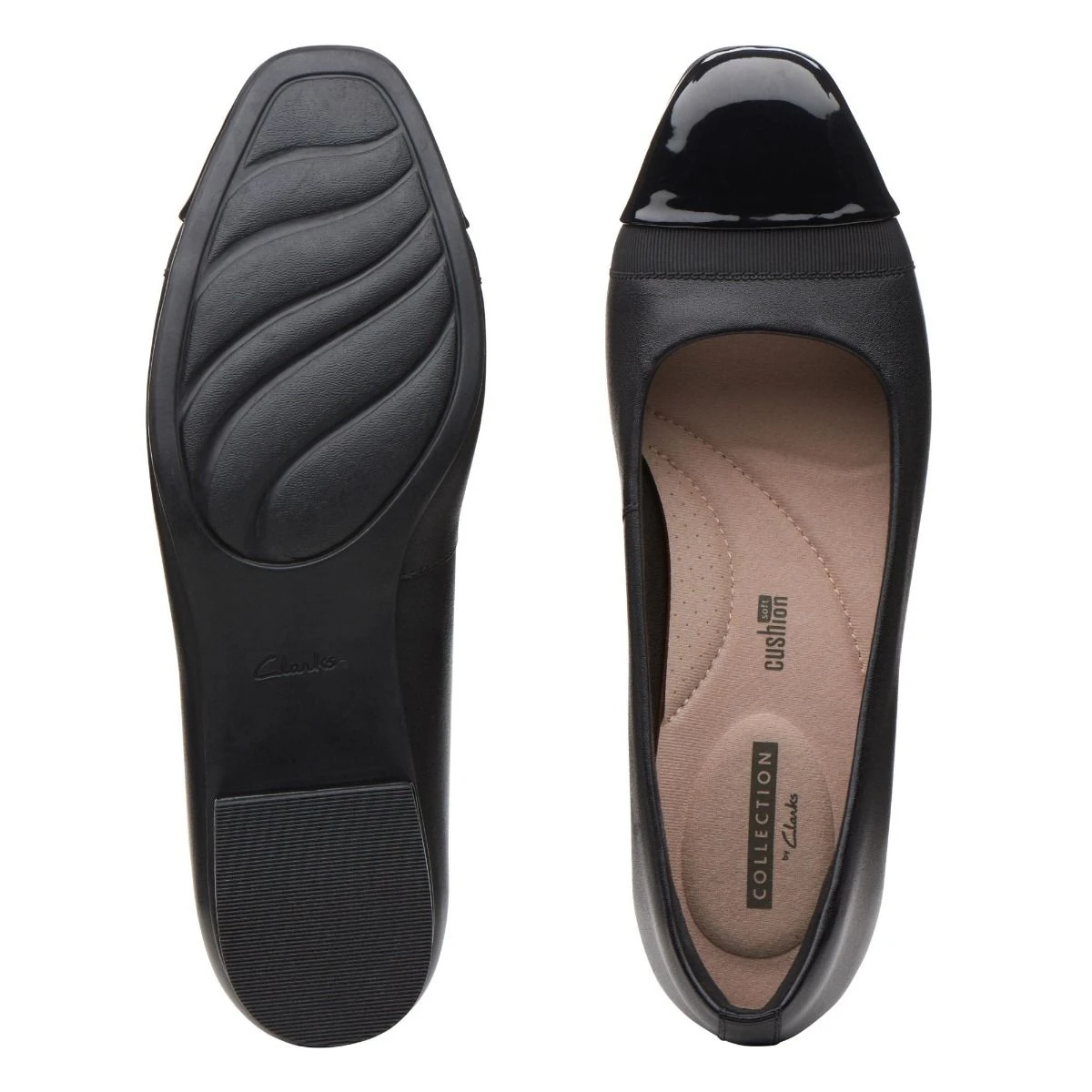Clarks Juliet Monte Black Leather Slip-On 8 Clarks Juliet Monte Black Leather Slip-On - Image 6