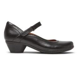 Laurel Black Leather Mary Jane -Wonders Shop coblaurelmj01d