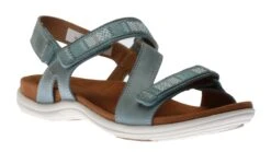 Rubey Blue Asymmetrical Strappy Sandal