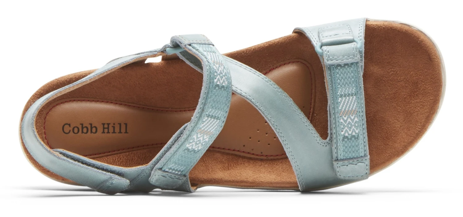 Rubey Blue Asymmetrical Strappy Sandal 4 Rubey Blue Asymmetrical Strappy Sandal - Image 2