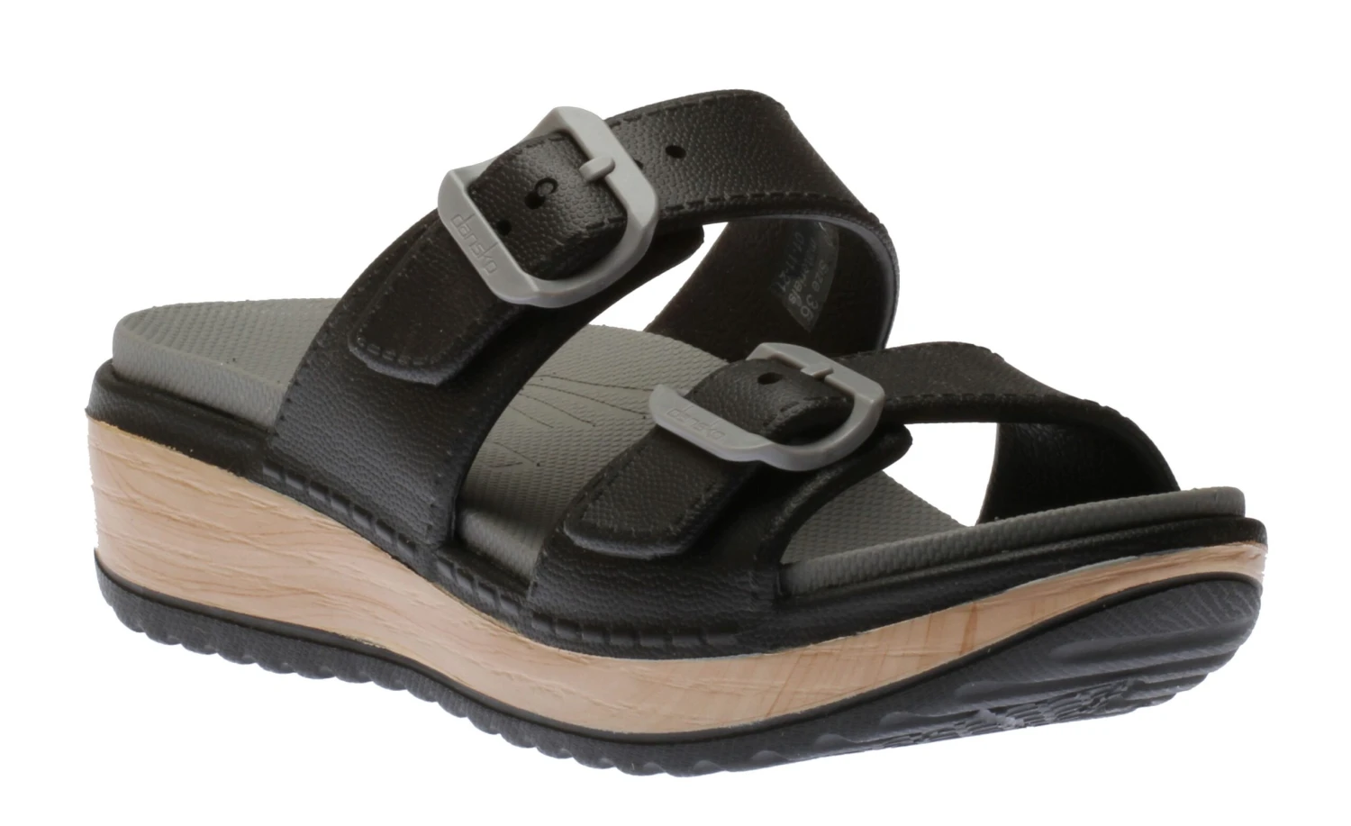 Dansko Kandi Black EVA Double Strap Slide Sandal