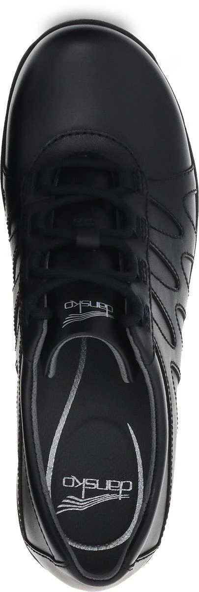 Dansko Neena Black Leather Slip-Resistant Lace-Up Shoe 4 Dansko Neena Black Leather Slip-Resistant Lace-Up Shoe - Image 2