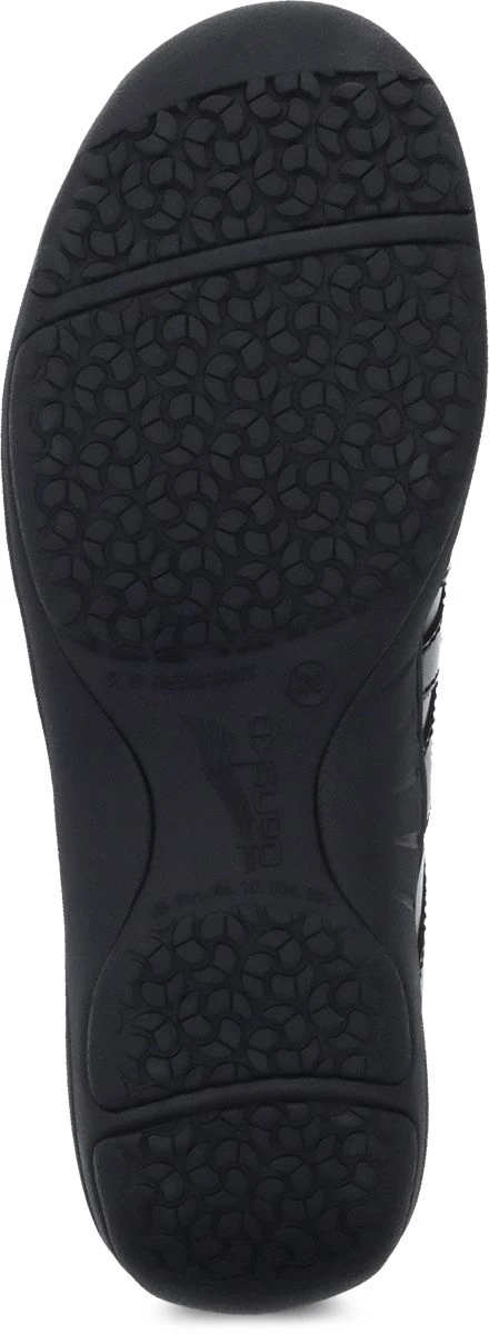 Dansko Neena Black Leather Slip-Resistant Lace-Up Shoe 5 Dansko Neena Black Leather Slip-Resistant Lace-Up Shoe - Image 3