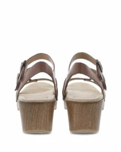Dansko Sacha Tan Brown Leather Sandal -Wonders Shop dansacha07f