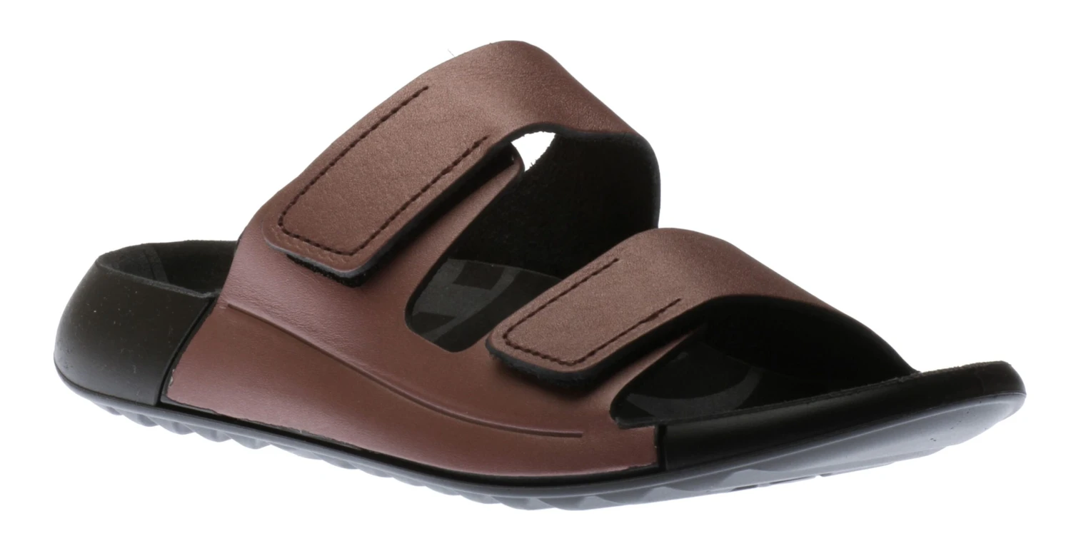 ECCO Women's 2nd Cozmo Woodrose Leather Double Strap Slide Sandal 3 ECCO Women's 2nd Cozmo Woodrose Leather Double Strap Slide Sandal