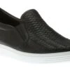ECCO Women's Soft 7 Woven Black Leather Slip-On Sneaker 2 ECCO Women's Soft 7 Woven Black Leather Slip-On Sneaker -Wonders Shop ecc47011301