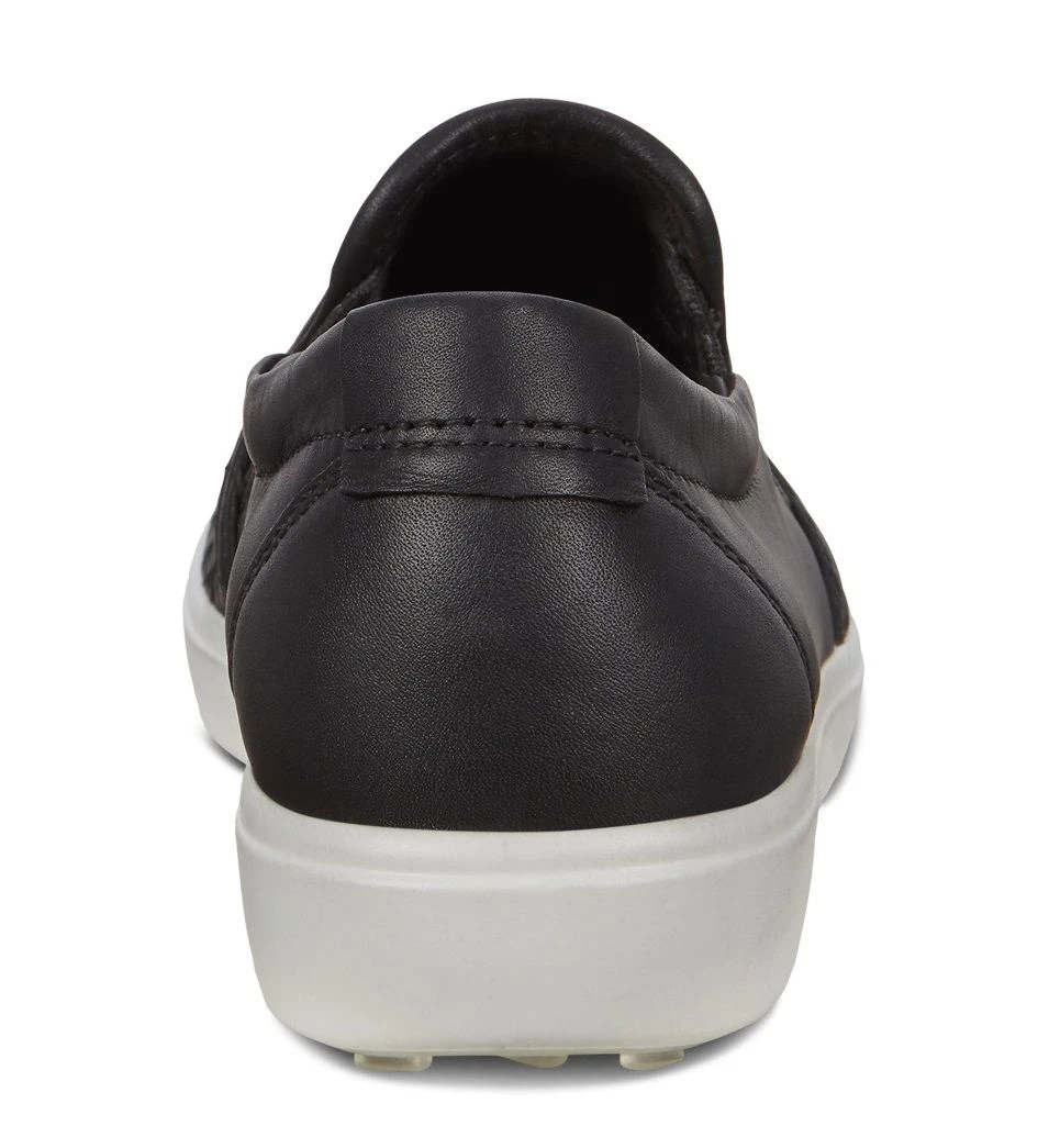 ECCO Women's Soft 7 Woven Black Leather Slip-On Sneaker 4 ECCO Women's Soft 7 Woven Black Leather Slip-On Sneaker - Image 2