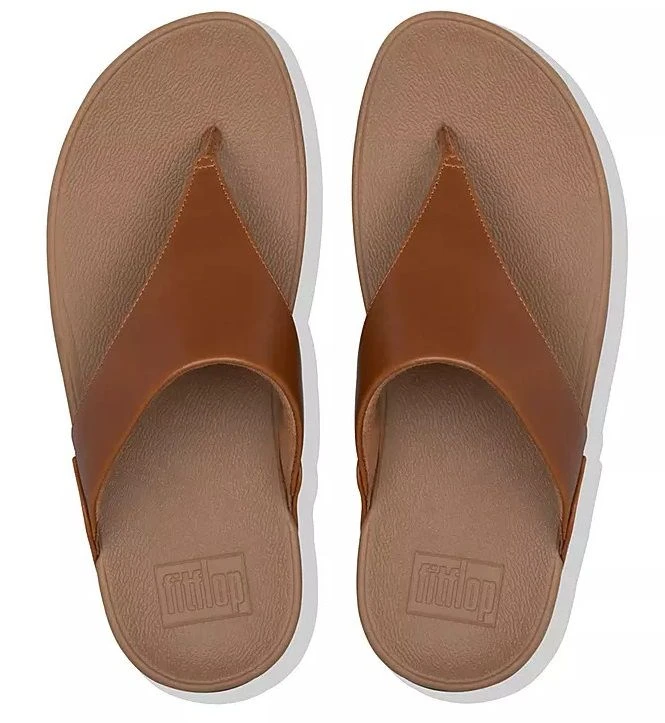 Lulu Light Tan Brown Leather Thong Sandal 4 Lulu Light Tan Brown Leather Thong Sandal - Image 2