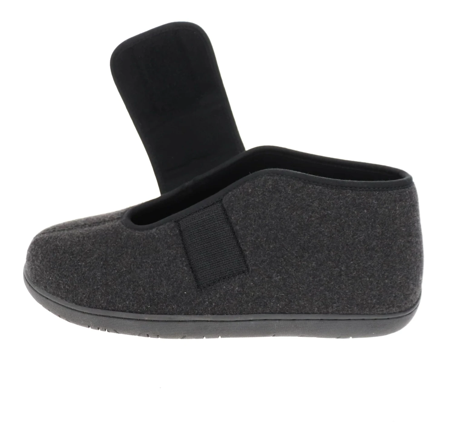 Comfort L2 Black Wool Slipper 7 Comfort L2 Black Wool Slipper - Image 5