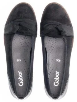 Gabor 54.107.17 Black Suede Leather Ballet Flat 7 Gabor 54.107.17 Black Suede Leather Ballet Flat -Wonders Shop gab54 107 17c