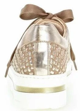 Gabor 66.499.30 Florenz Taupe Gold Metallic Platform Sneaker 4 Gabor 66.499.30 Florenz Taupe Gold Metallic Platform Sneaker - Image 2