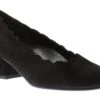 Gabor 92.221.47 Black Suede Leather Scalloped Block Heel 1 Gabor 92.221.47 Black Suede Leather Scalloped Block Heel -Wonders Shop gab92 221 47