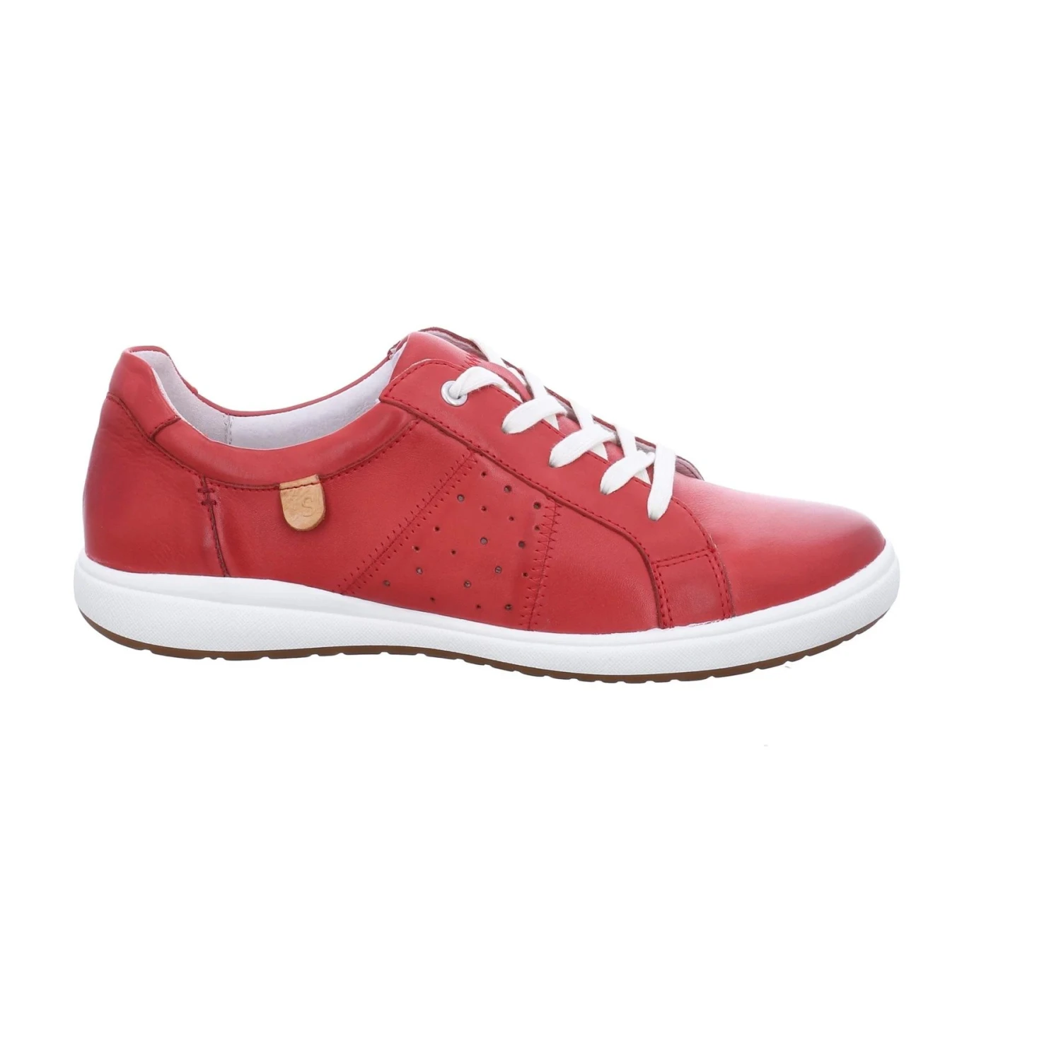 Josef Seibel Caren 01 Red Leather Lace-Up Sneaker 4 Josef Seibel Caren 01 Red Leather Lace-Up Sneaker - Image 2