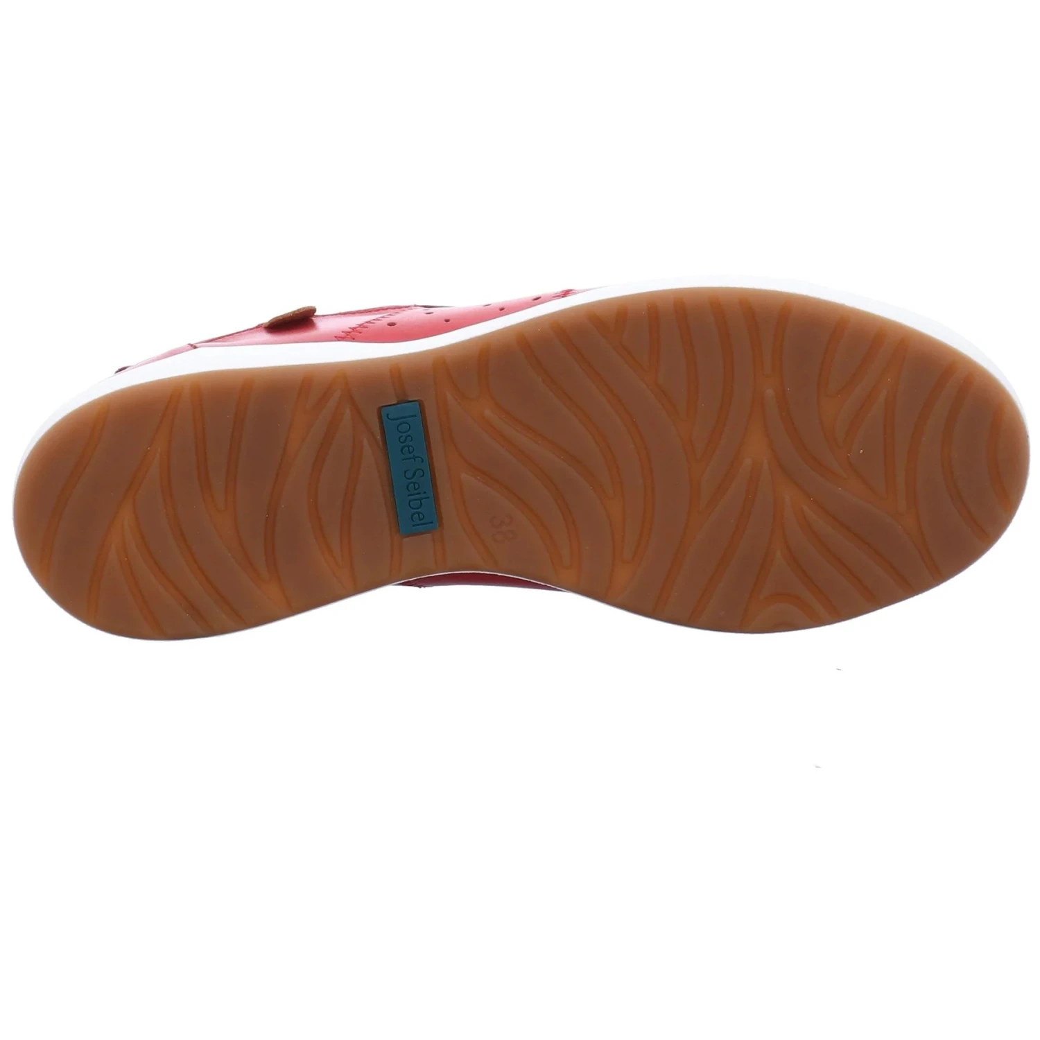 Josef Seibel Caren 01 Red Leather Lace-Up Sneaker 6 Josef Seibel Caren 01 Red Leather Lace-Up Sneaker - Image 4